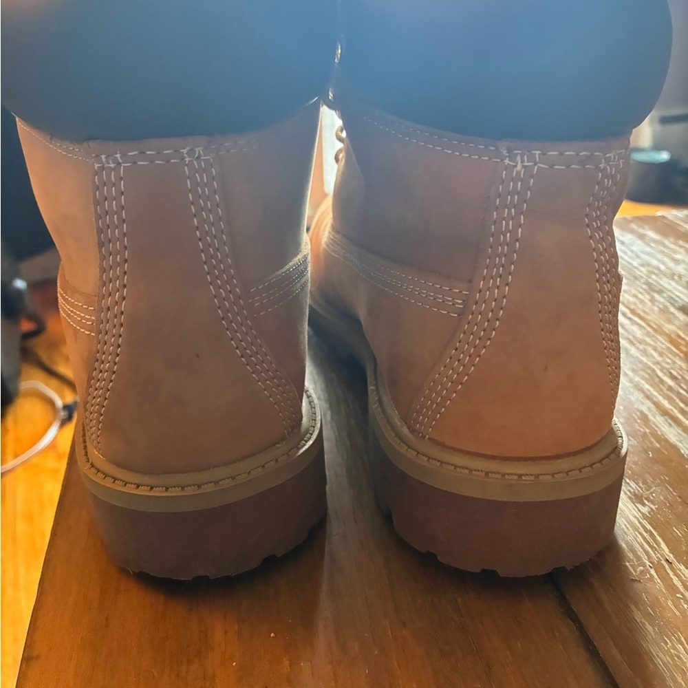 Timberland Tan Leather Work Boots - Picture 3 of 5